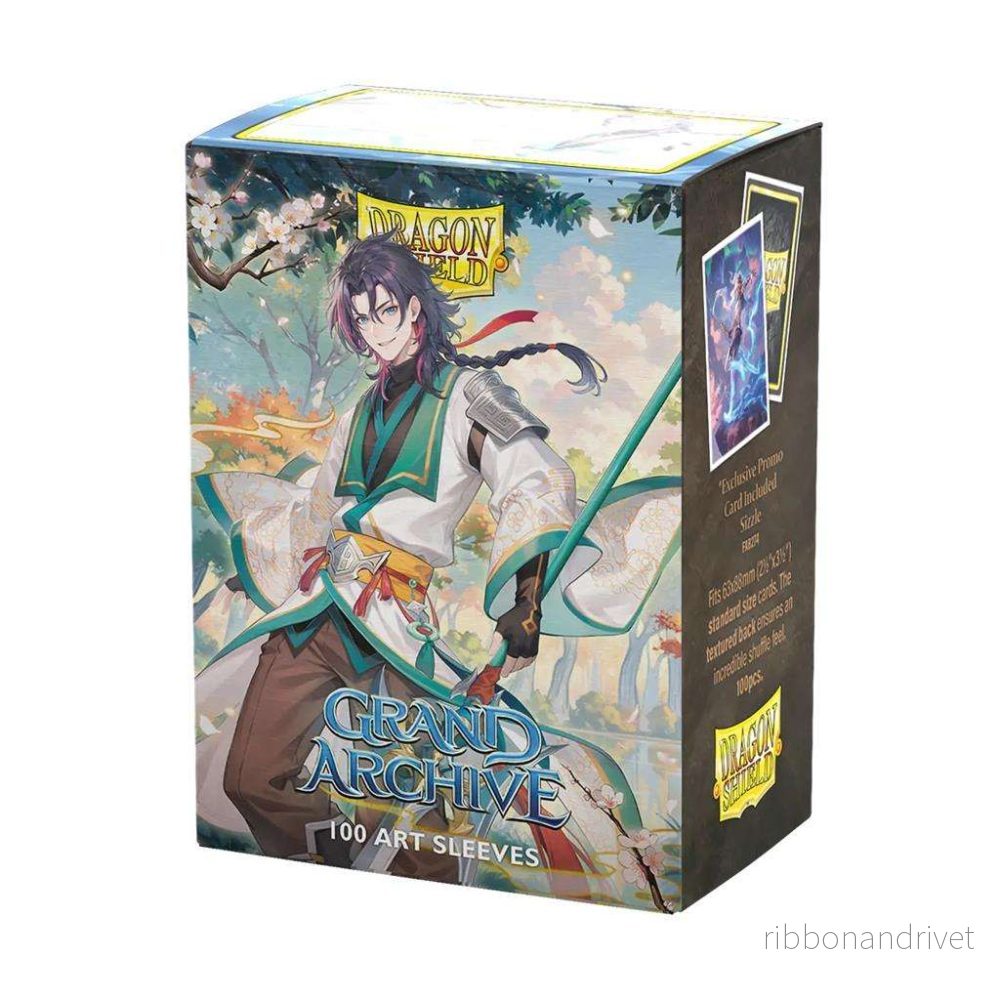 Dragon Shield Grand Archive Matte Art Sleeves – Jin, Fate Defiant (100 Sleeves) Dragon Shield Grand Archive Matte Art Sleeves – Jin, Fate Defiant (100 Sleeves)