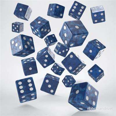 Full Pack av D6: Kobalt & Vit