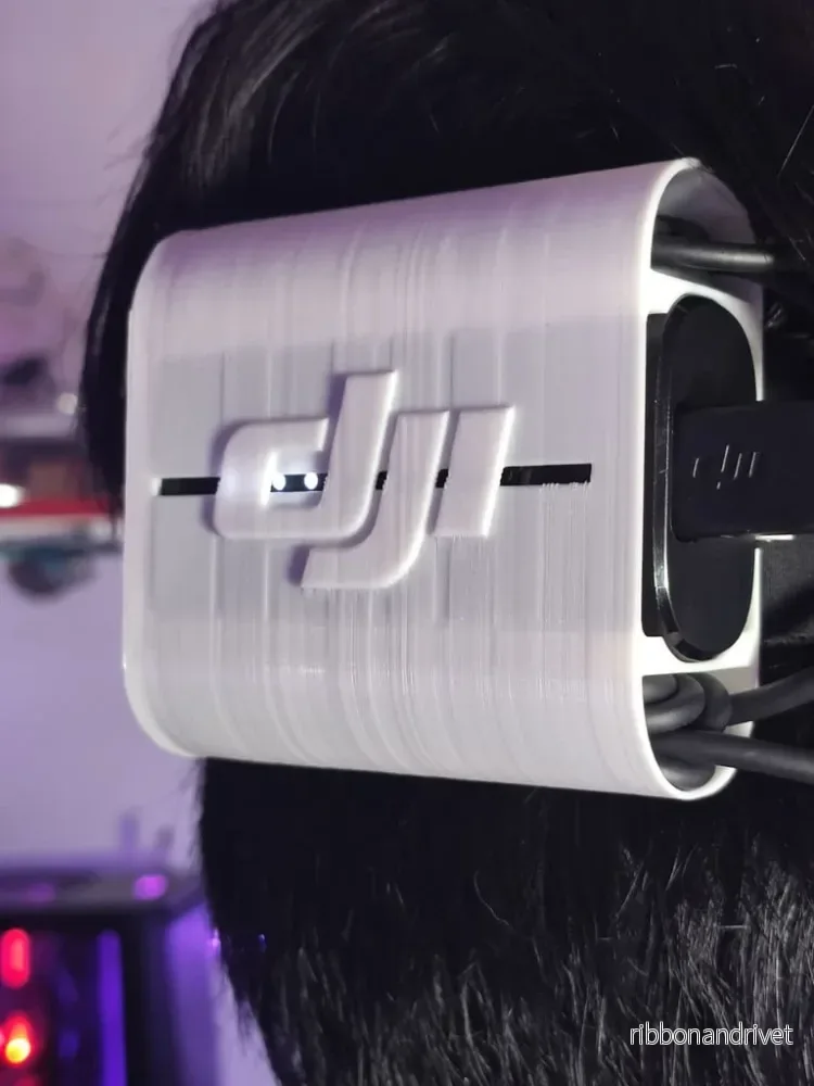 DJI FPV-glasögon batterihållare för rem med kabelkontroll - Bild 2