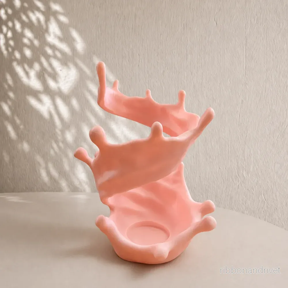 Milk Splash LED Candle Holder - Bild 3