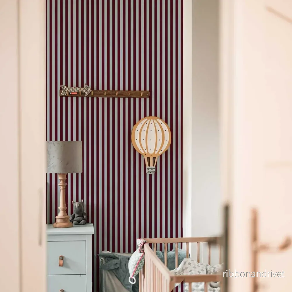 Maya Stripes Tapet – Brun & Blå | Stilren och lekfull Maya Stripes Tapet – Brun & Blå | Stilren och lekfull