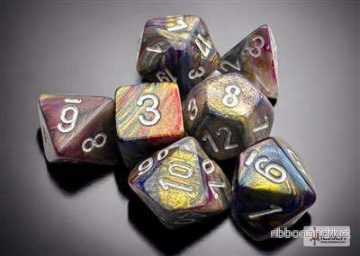 Chessex Festive Mini-Polyhedral Carousel 7-Die Set