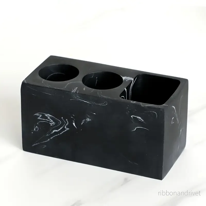 Tandborsthållare i marmor - badrumsmugg - Bild 2
