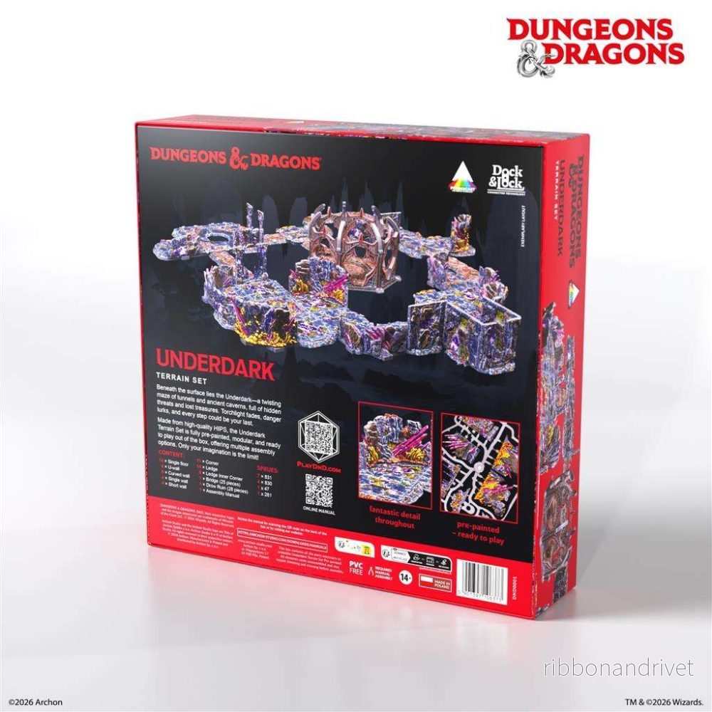 Dungeons & Dragons Underdark Förmålat Terrängset – EN - Bild 2
