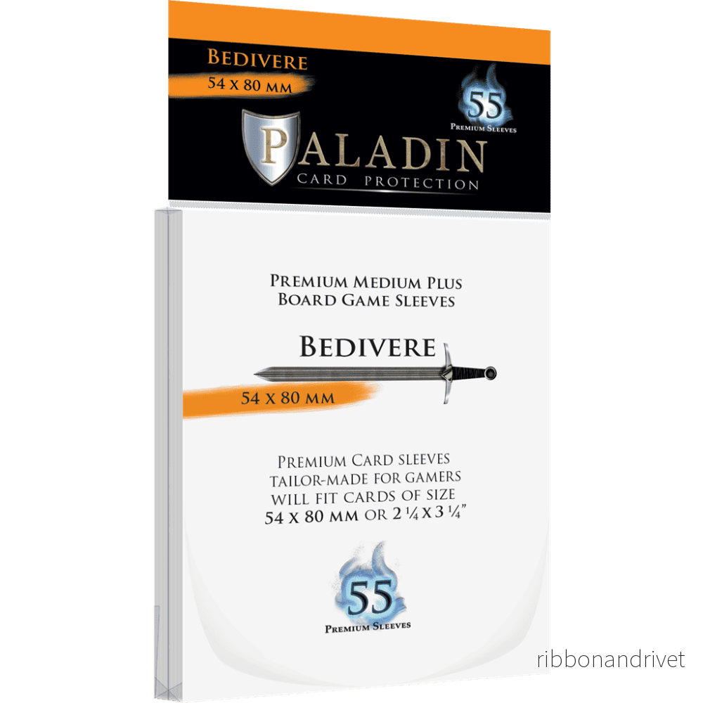 Paladin Sleeves – Bedivere Premium Medium Plus 54x80mm (55 Sleeves) Paladin Sleeves – Bedivere Premium Medium Plus 54x80mm (55 Sleeves)