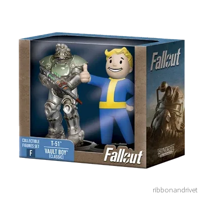 Fallout Samlarfigurer Set T-51 & Vault Boy (Klassisk) - Bild 2