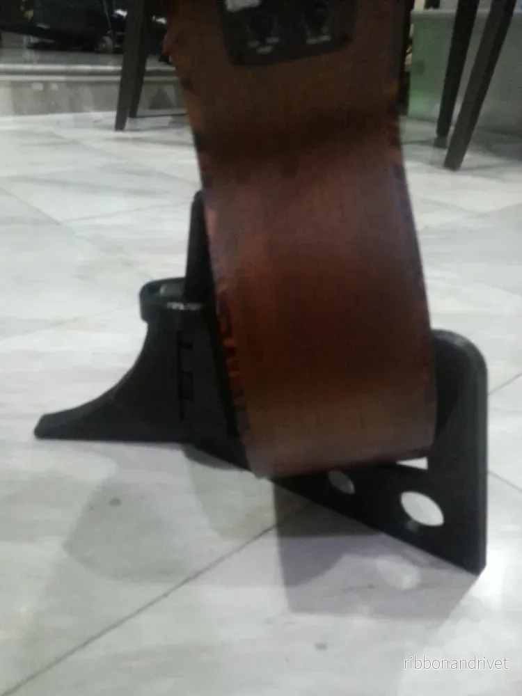 Hopfällbart ukulelestativ med baklås för tenorukulele - Bild 3