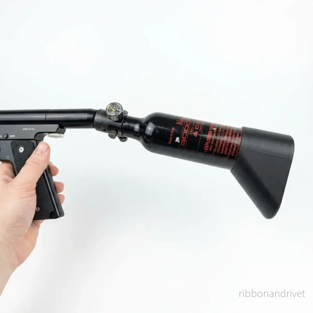 Skaft till 13 ci HPA paintballtank