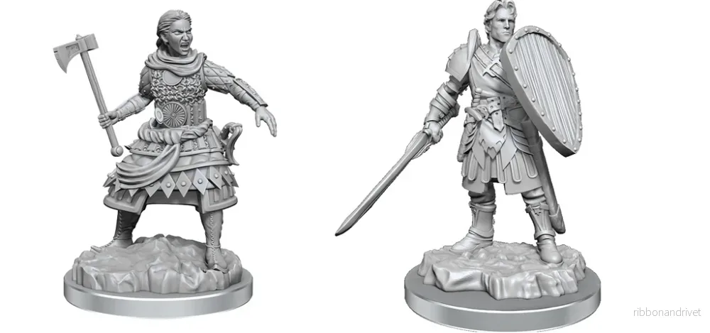 D&D Nolzur's Marvelous Miniatures: Human Fighters