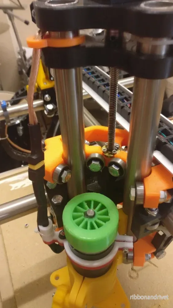 Ersättningsfläkt och kabelhantering för 500W 52mm MPCNC-spindel