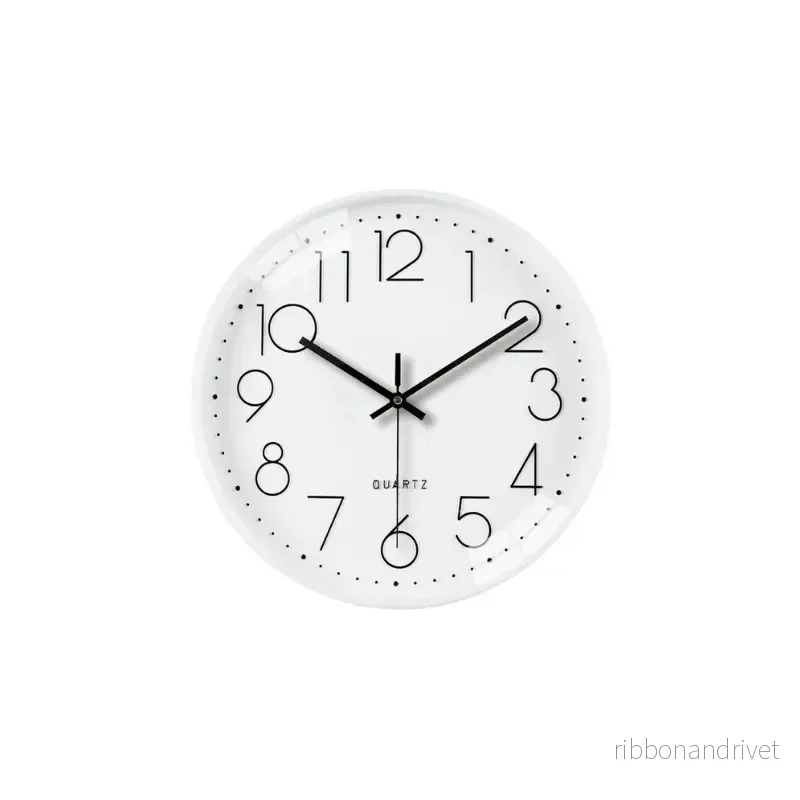 Tystgående minimalistisk Väggklocka - 30cm - Bild 3