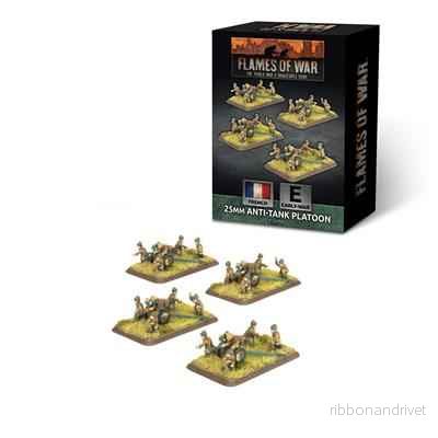 Flames of War - Hotchkiss 25 mm Anti-tank Pluton (4 kanoner) - Bild 2