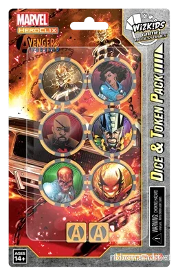 Marvel HeroClix: Avengers Forever Dice & Token Pack Ghost Rider