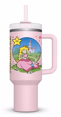 SUPER MARIO (PEACH) 40oz TUMBLER – Perfekt för Drycker på Språng SUPER MARIO (PEACH) 40oz TUMBLER – Perfekt för Drycker på Språng