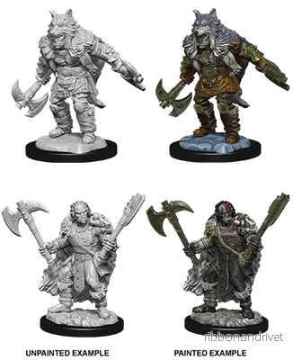D&D Nolzur’s Marvelous Miniatures: Manlig Halv-Ork Barbar D&D Nolzur’s Marvelous Miniatures: Manlig Halv-Ork Barbar