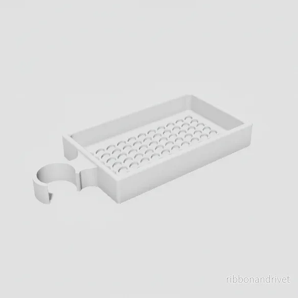 Minimalistisk tvålhållare för 25 mm duschstång - Bild 2