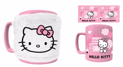 HELLO KITTY (PINK BOW) FUZZY MUG - Bild 2