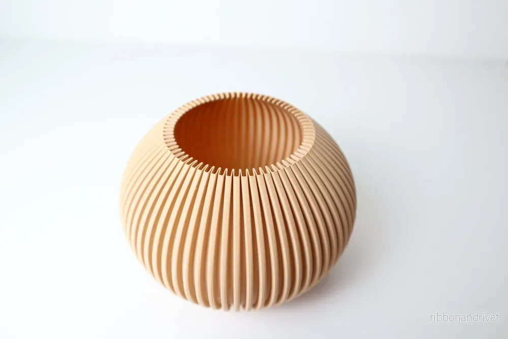 Pleated Round Vase - Bild 3