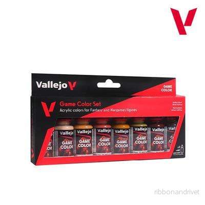 Vallejo Game Color - 8 färger set - Hudtoner 18 ml