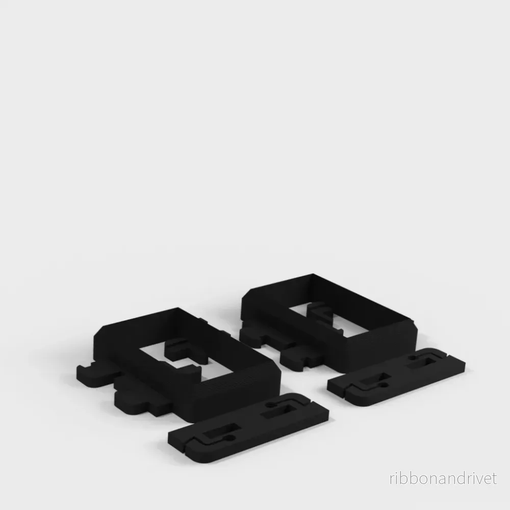 Kossel Clear PLA Power Supply Mount V2