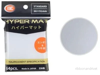 KMC Standard Sleeves - Hyper MAT Clear (64 Sleeves)