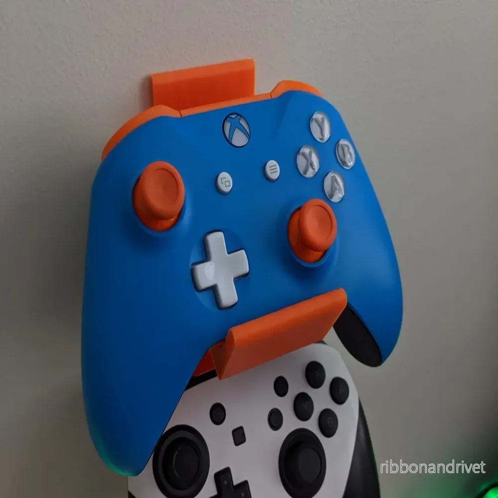 Väggmonterad handkontrollhållare för 2 gamepads