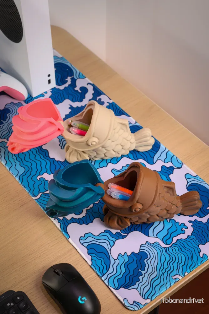 Japansk Taiyaki Glassformad Behållare för Förvaring - Bild 3