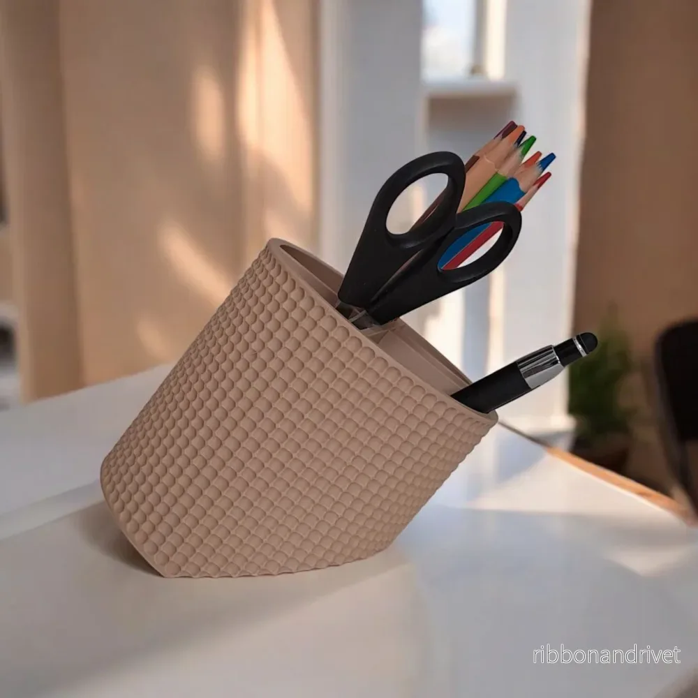 Sned pennhållare med prickigt retro-design - Bild 2