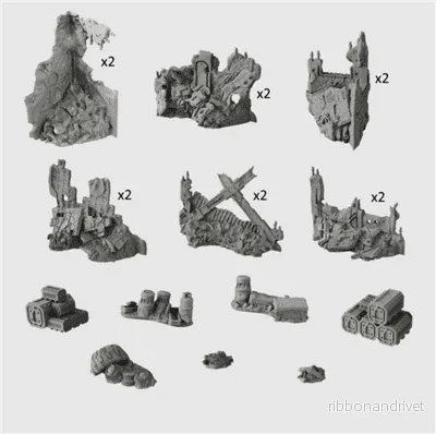 Terrain Crate – Deadzone Ruins Terrain Crate – Deadzone Ruins