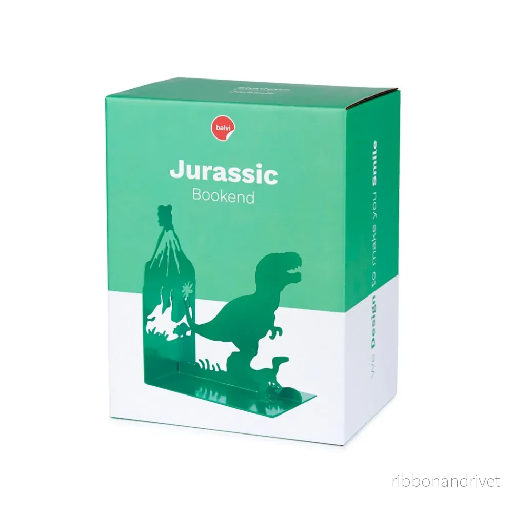 Bokstöd i metall – Jurassic (Grön) Bokstöd i metall – Jurassic (Grön)