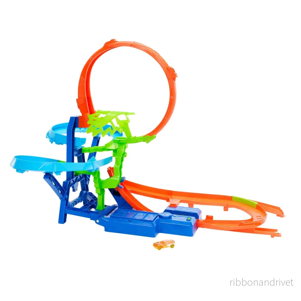 Hot Wheels – Stunt Tracks – Mid-Air Crash Playset Hot Wheels – Stunt Tracks – Mid-Air Crash Playset