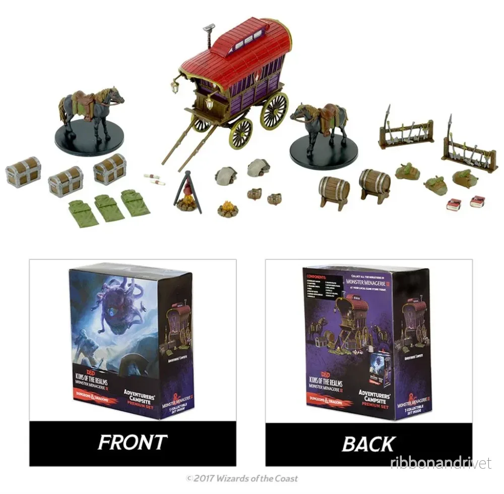 D&D Icons of the Realms: Monster Menagerie 2 - Adventurer's Camp Premium Set (Set 6)