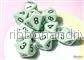 Chessex Opaque Pastel Green/Black d10 Dice Set – 10 Pieces - Bild 2