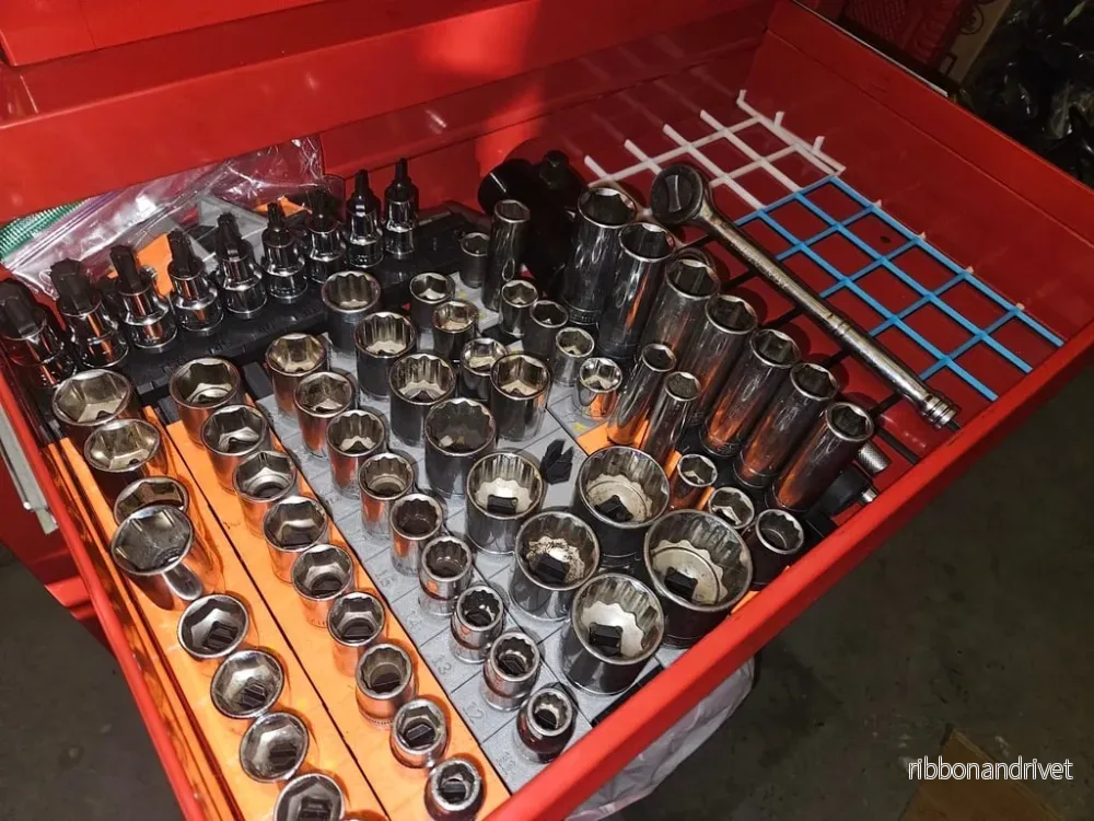 TrackTwist hylshållare V2 – Smart förvaring för 1/2" och 3/8" hylsor - Bild 3