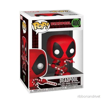Funko POP Marvel: Holiday – Deadpool med Godiskäppar Funko POP Marvel: Holiday – Deadpool med Godiskäppar