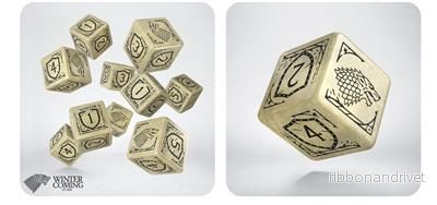 Game of Thrones. Stark 10xD6 Dice Set - Bild 2
