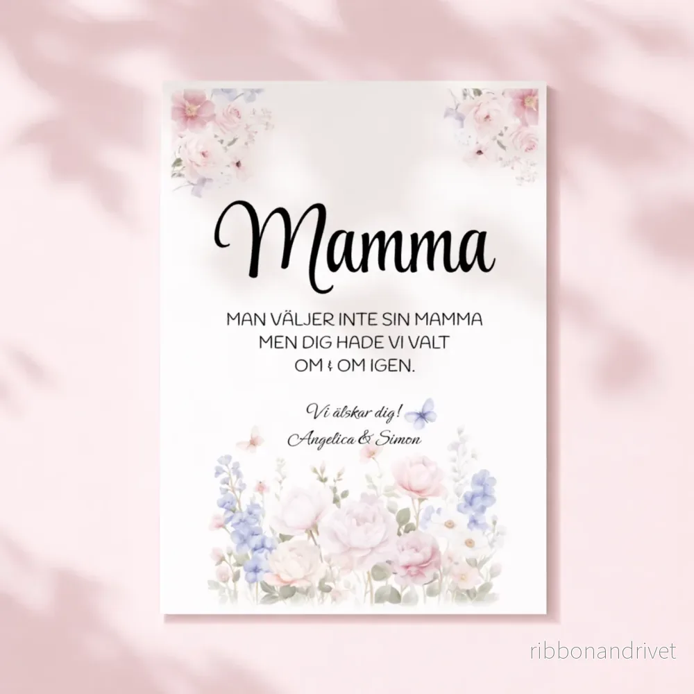Mamma | Poster med text Mamma | Poster med text