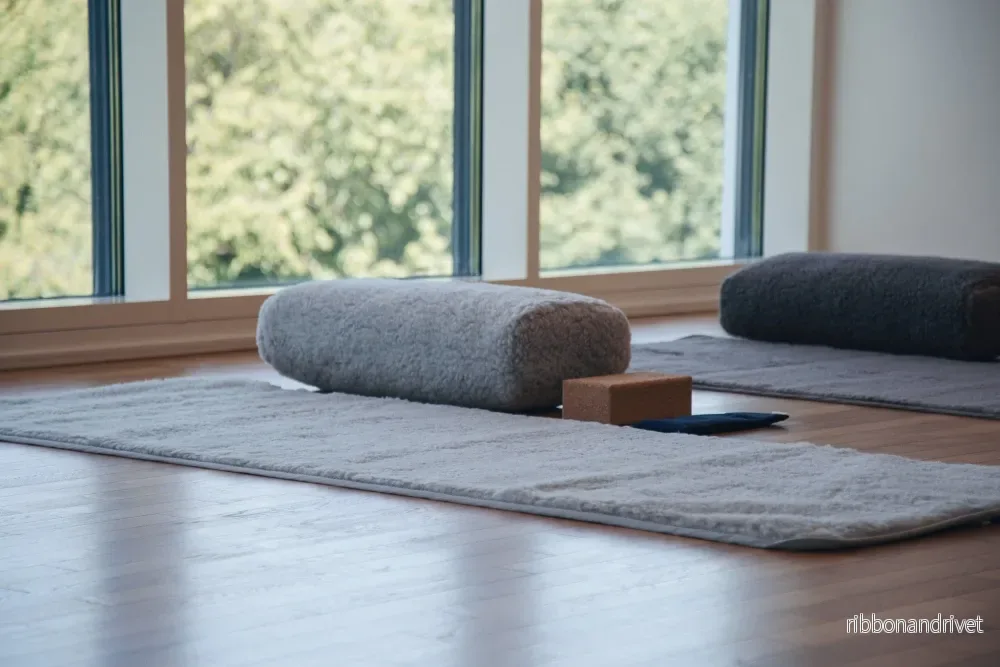 Release Wool Yoga Mat 75 x 200 cm - Light Grey - Bild 2